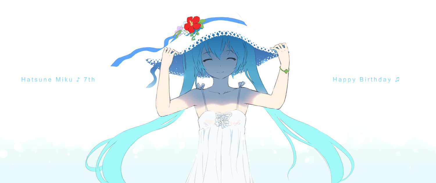 cait dress hatsune_miku summer_dress vocaloid