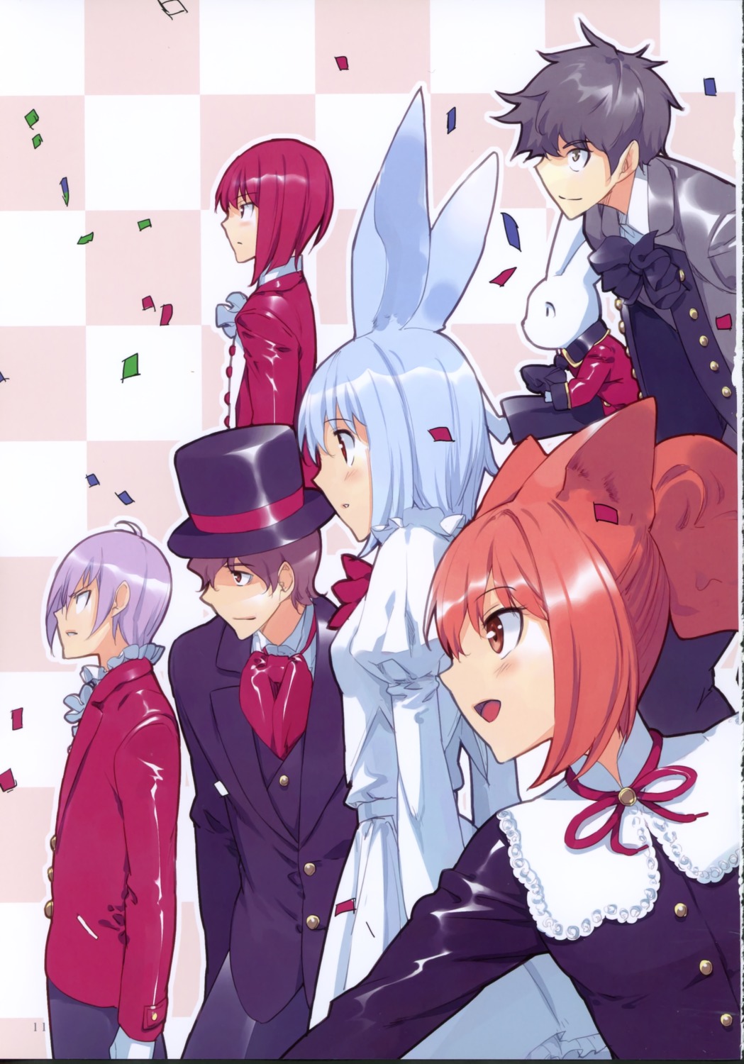 animal_ears bunny_ears dress fancy_fantasia ueda_ryou