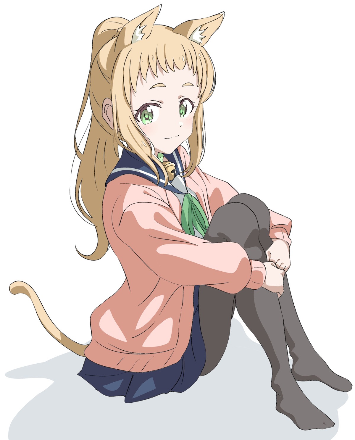 animal_ears crust_gm0 inose_mai koisuru_asteroid nekomimi pantyhose seifuku sweater