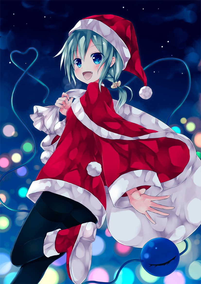 christmas komeiji_koishi mizumidori pantyhose touhou