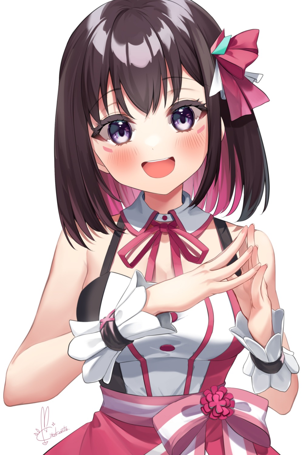 azki_(hololive) cleavage hololive kito_koruta