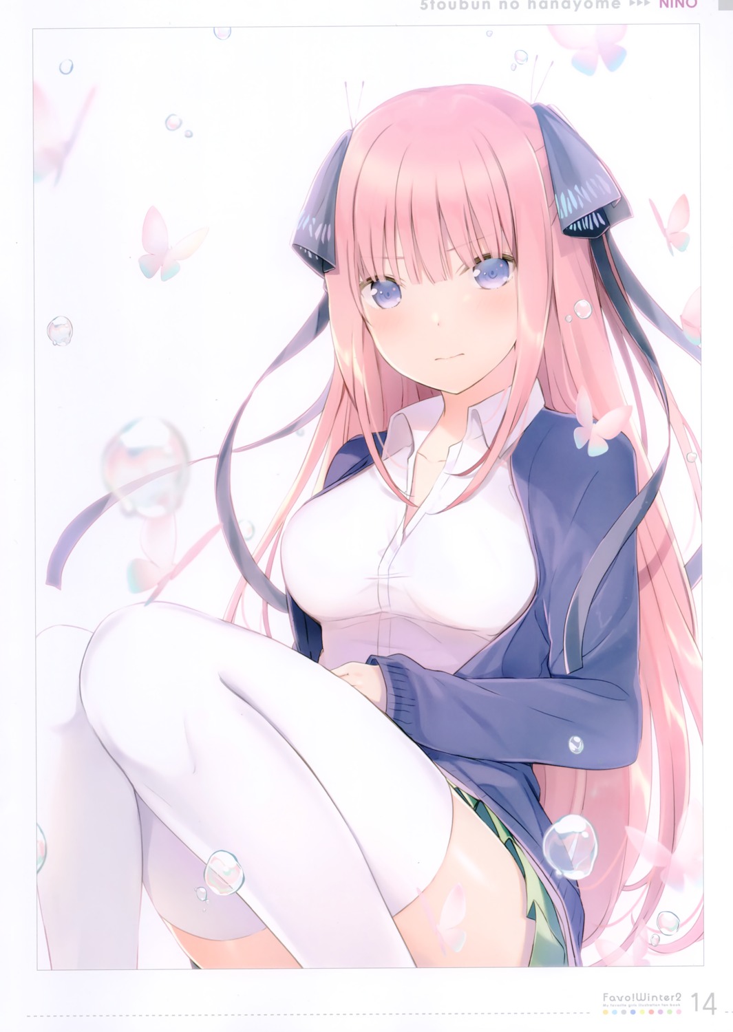 5-toubun_no_hanayome 6u eternal_land nakano_nino seifuku thighhighs