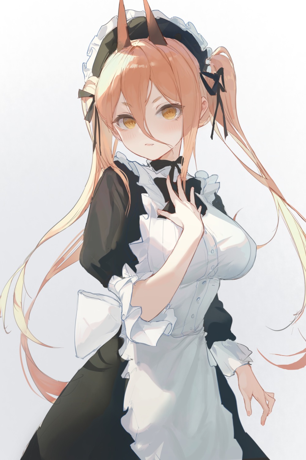 chainsaw_man horns maid power_(chainsaw_man) zombie_ke