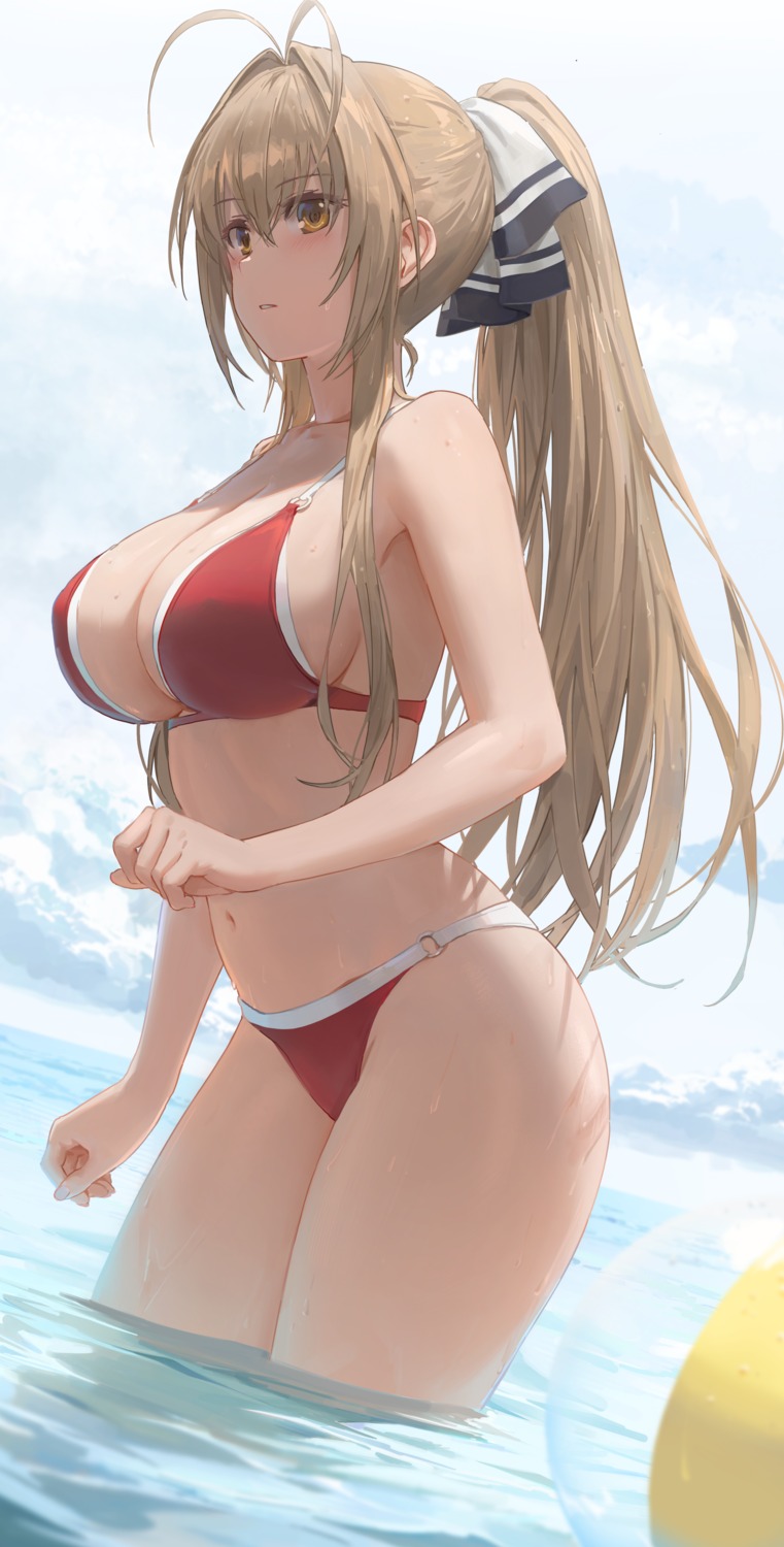 amagi_brilliant_park bikini erect_nipples free_style_(yohan1754) sento_isuzu swimsuits wet