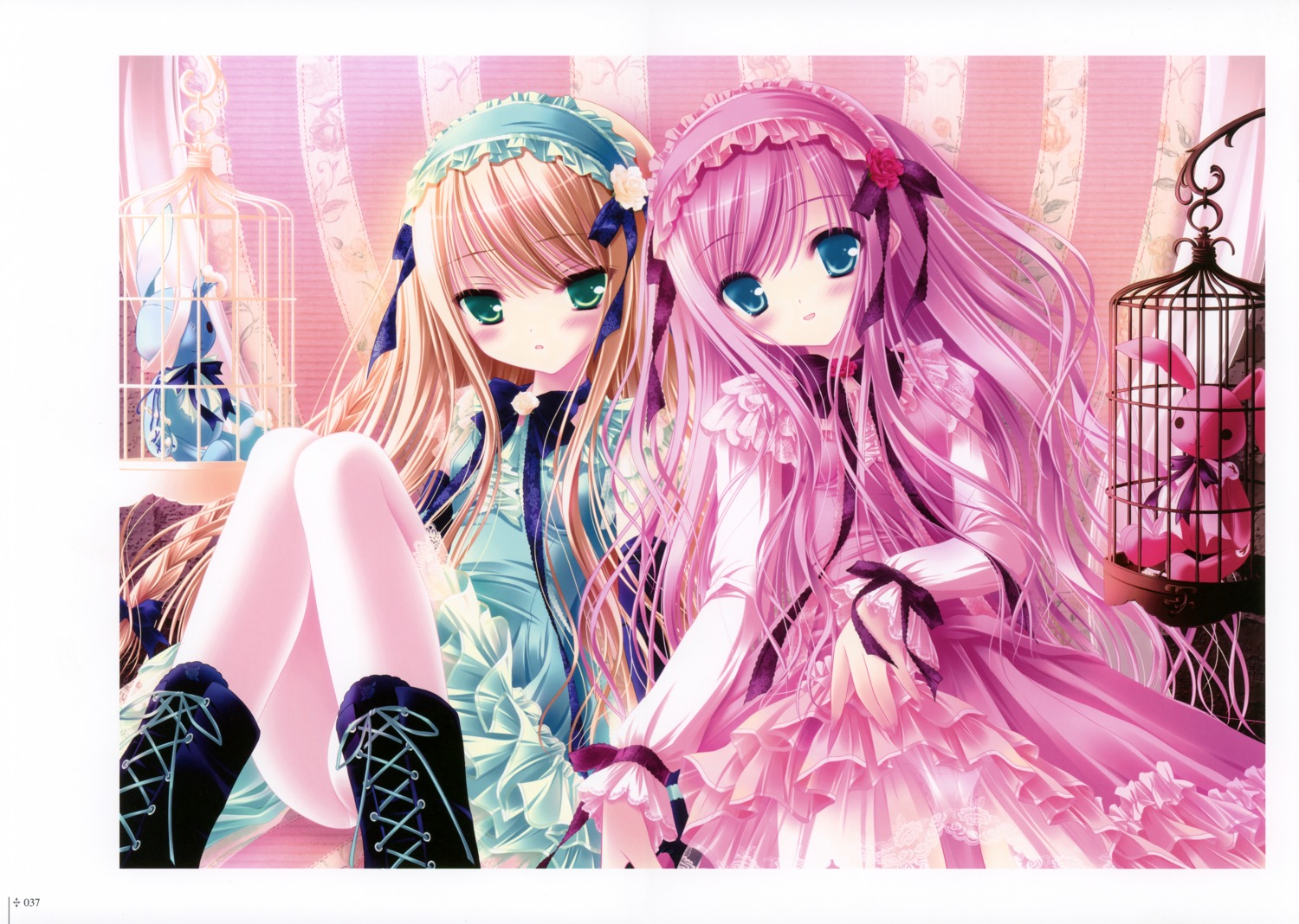 dress lolita_fashion pantsu pantyhose tinkle