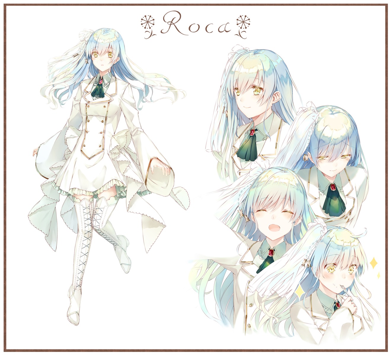 character_design dress expression heels saijou_haruki thighhighs