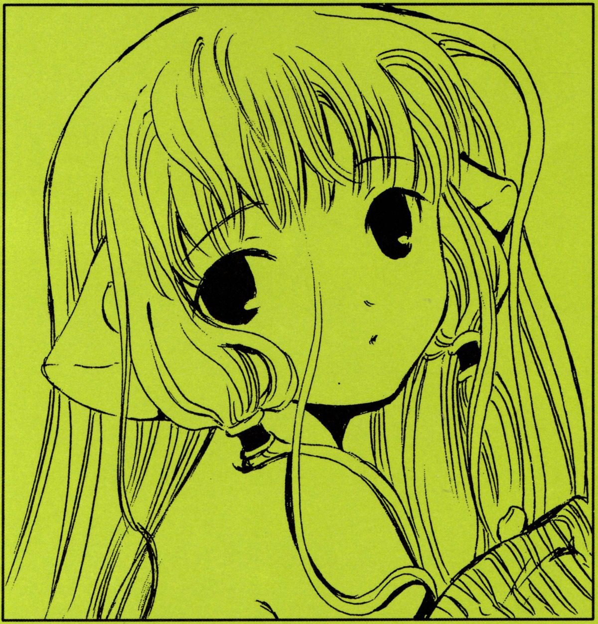 chii chobits clamp monochrome