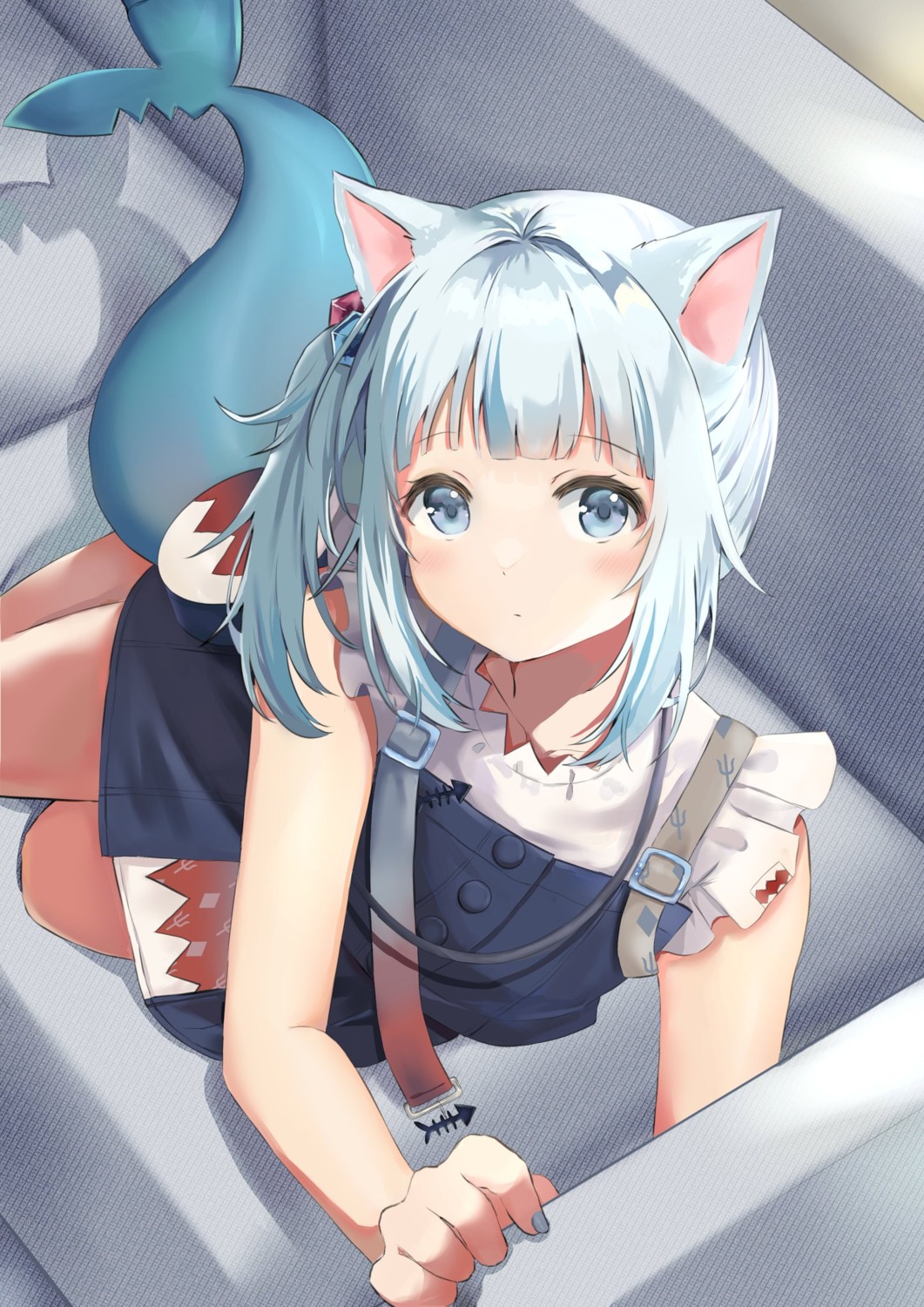 animal_ears gawr_gura hololive hololive_english mashiro nekomimi tail