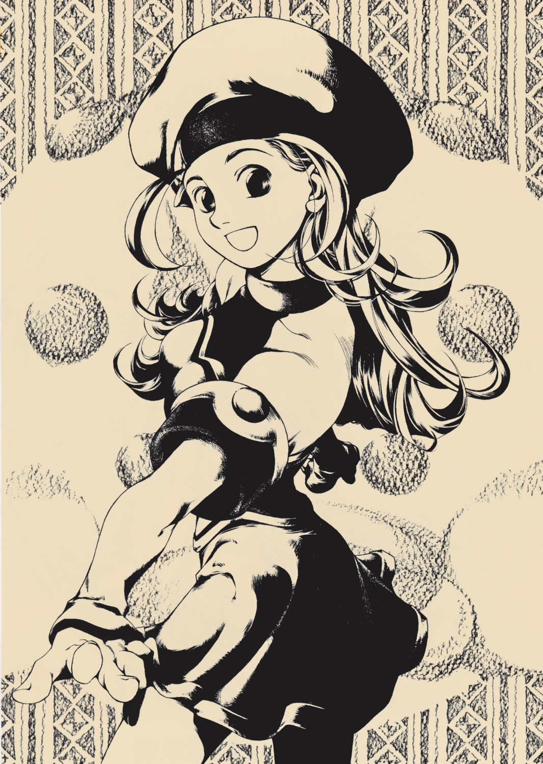 ishikawa_fumi millie_(suikoden) monochrome suikoden suikoden_ii