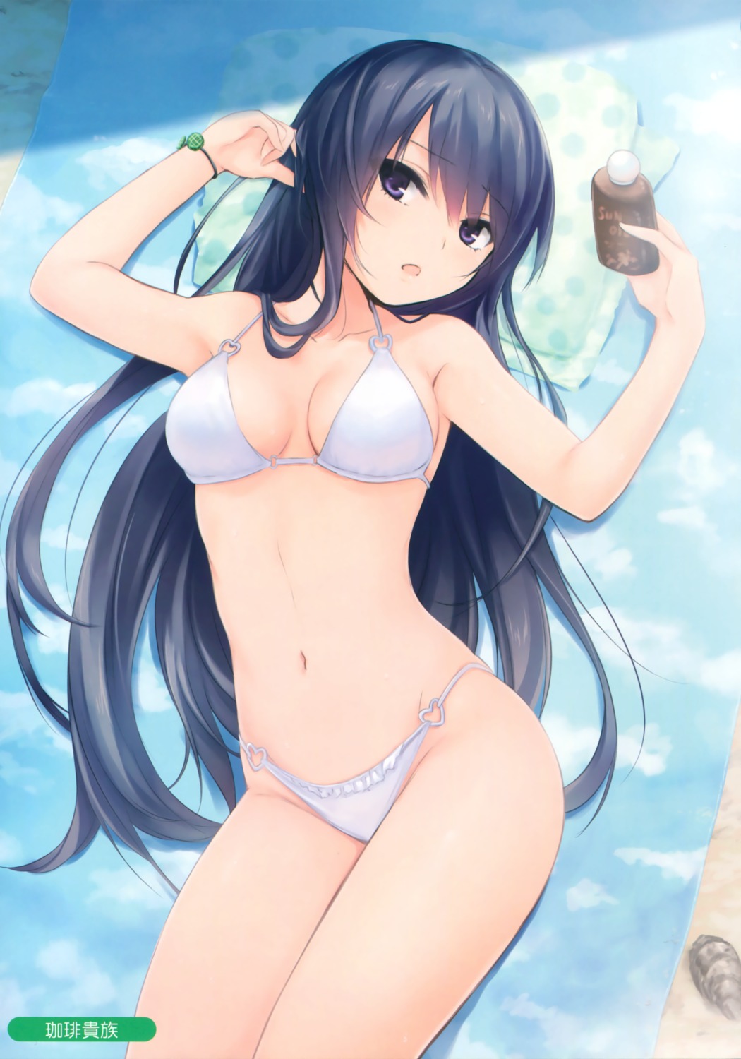 bikini cleavage coffee-kizoku shiramine_rika swimsuits