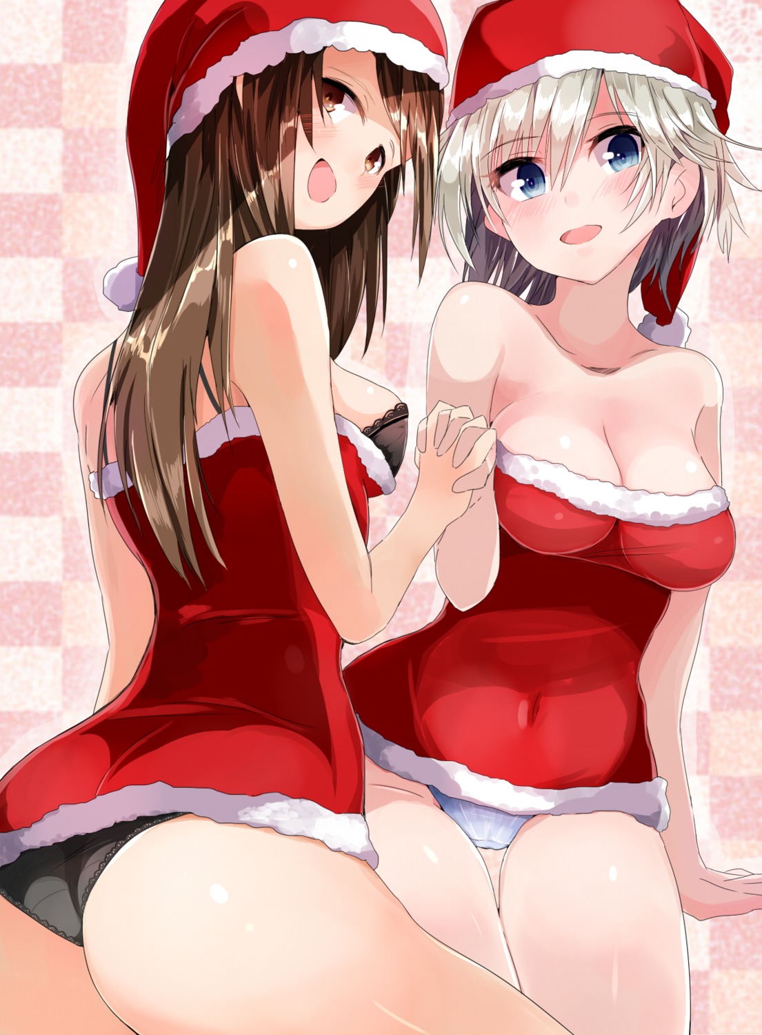 anastasia_(idolm@ster) ariaridoradora ass bra christmas cleavage nitta_minami pantsu the_idolm@ster the_idolm@ster_cinderella_girls