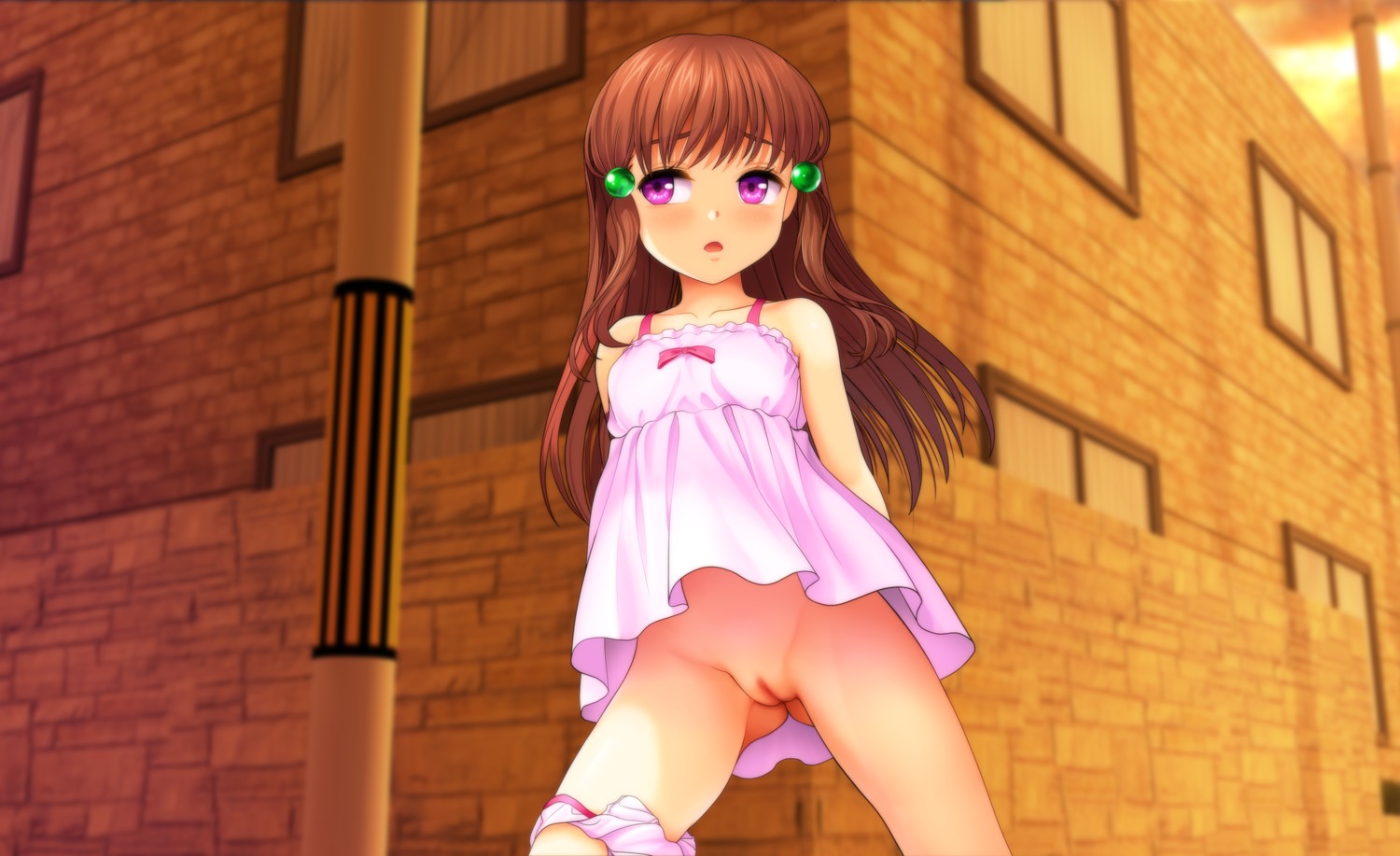 censored dress loli moonknives pantsu panty_pull pussy