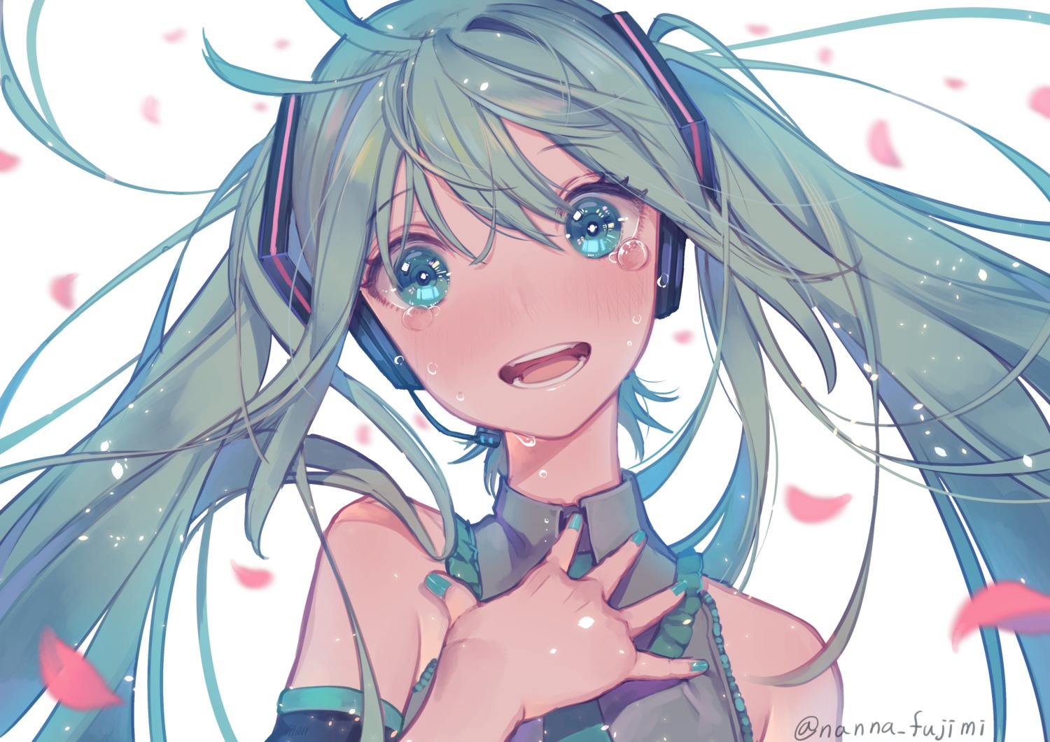 fujimi_nanna hatsune_miku headphones vocaloid