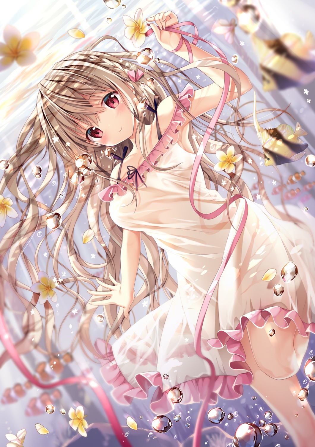 dress maeda_shiori see_through summer_dress twinbox twinbox_school