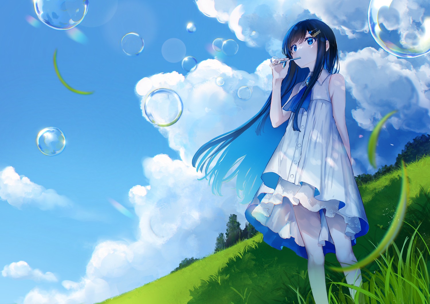 cevio dress futaba_minato hi_to_ba landscape possible_duplicate