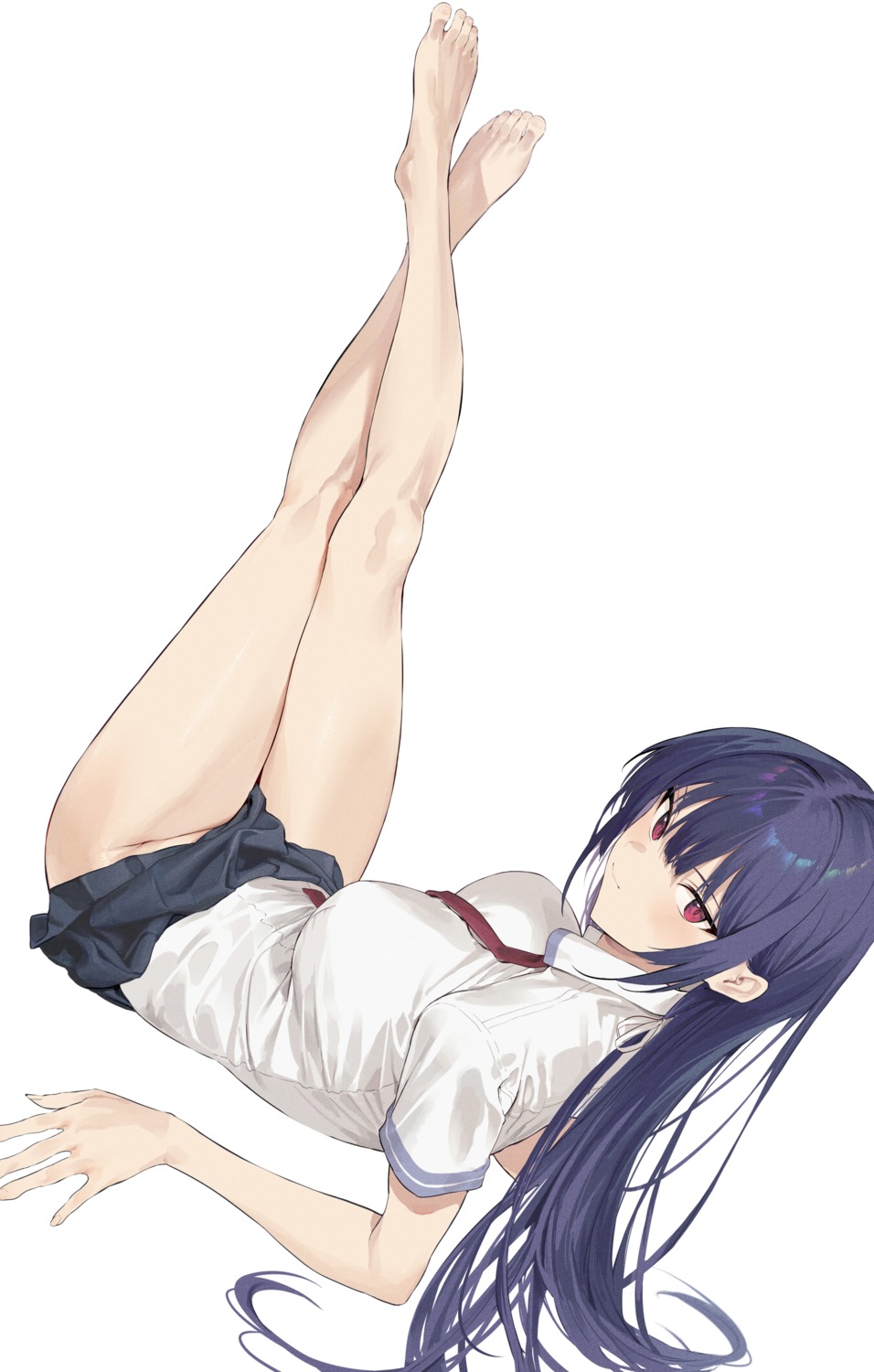 haite_kudasai_takamine-san hiiragi_yuuichi nopan seifuku skirt_lift takamine_takane