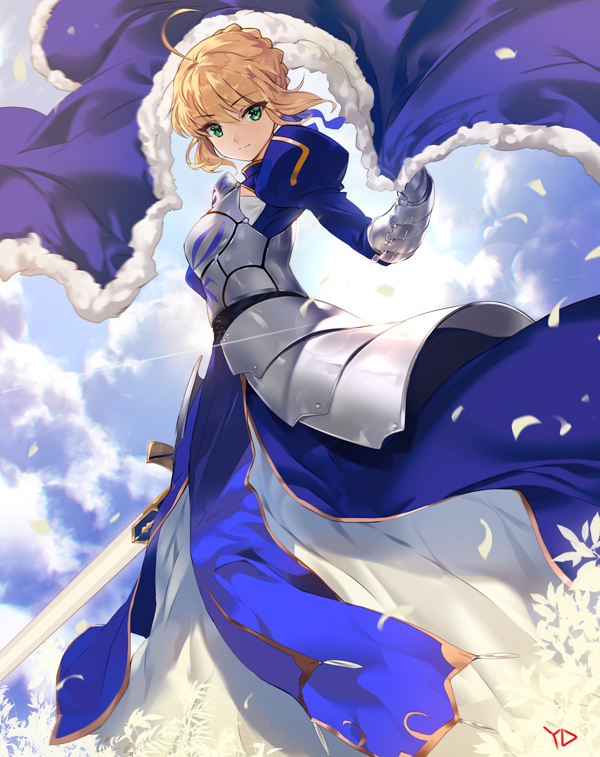 armor dress fate/grand_order fate/stay_night saber sword yd_(orange_maru)