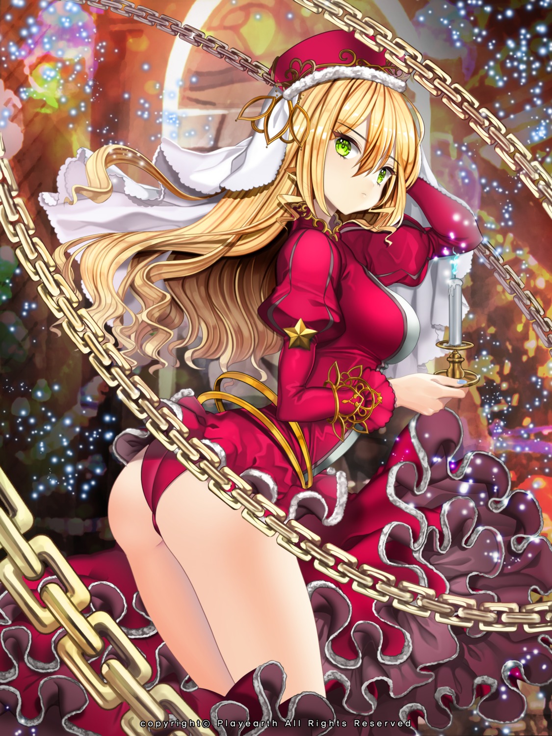 ass christmas dress kaizin_rumble pantsu primcoco