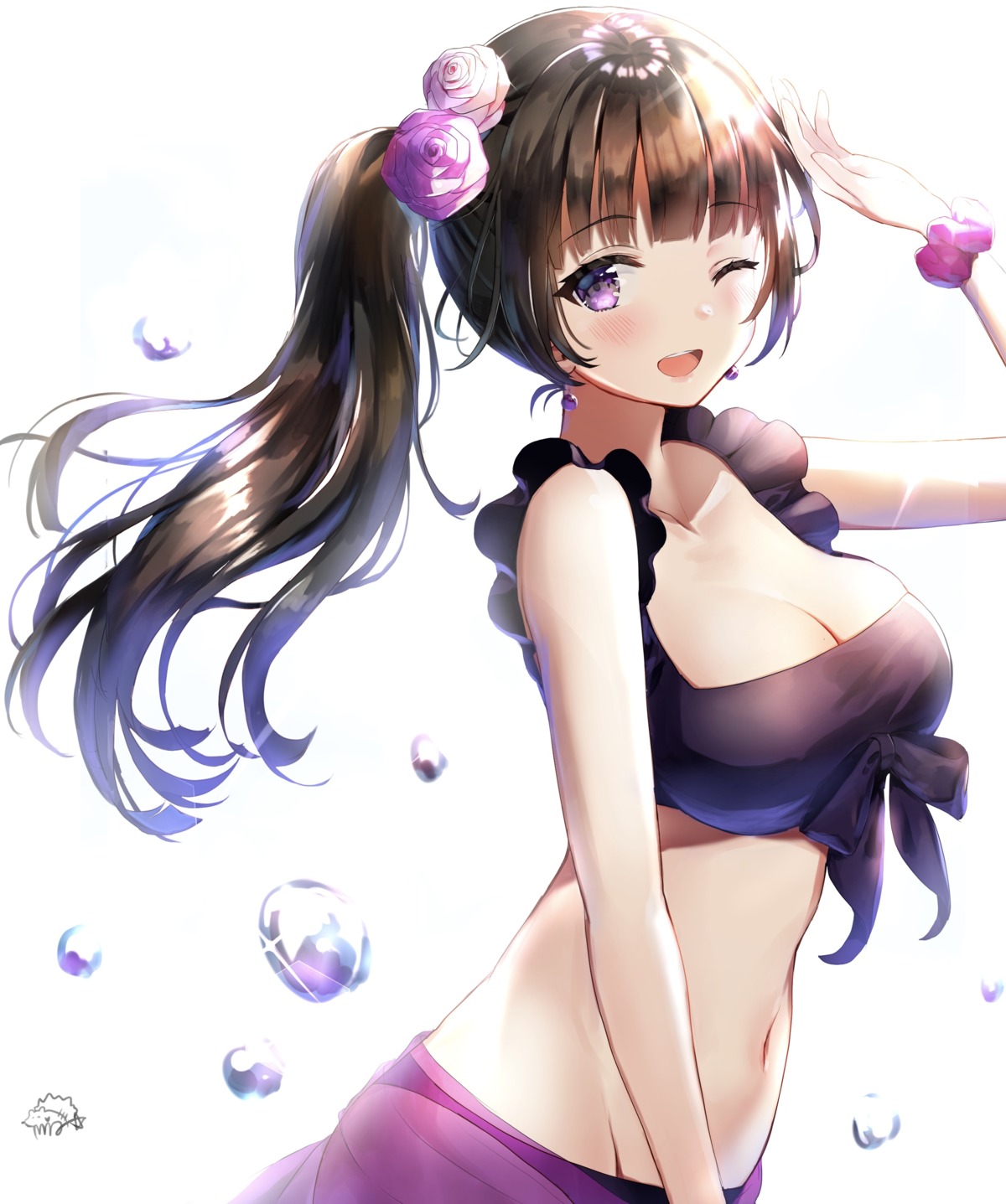 bang_dream! bikini cleavage mia_(fai1510) see_through shirokane_rinko swimsuits