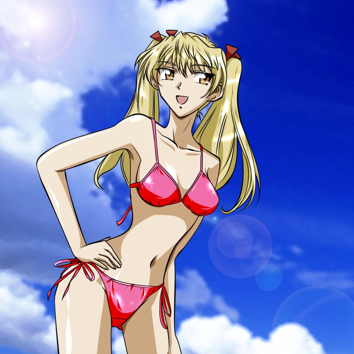 bikini gentoku sawachika_eri school_rumble swimsuits