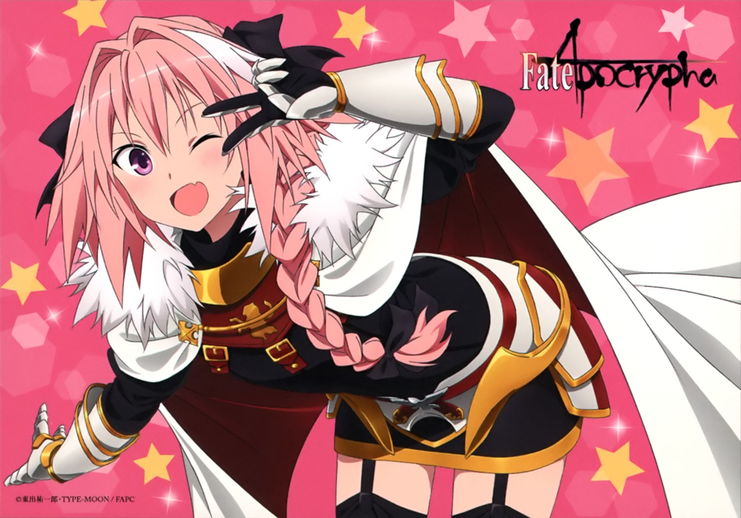 armor astolfo_(fate) fate/apocrypha fate/stay_night stockings thighhighs trap