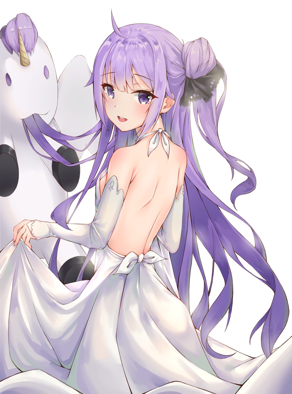 azur_lane dress no_bra unicorn_(azur_lane) wung125