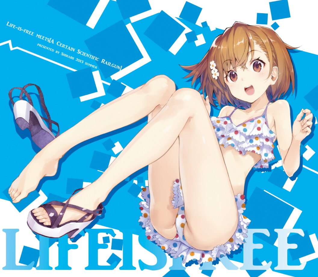 bikini feet misaka_mikoto shirabi swimsuits to_aru_kagaku_no_railgun to_aru_majutsu_no_index