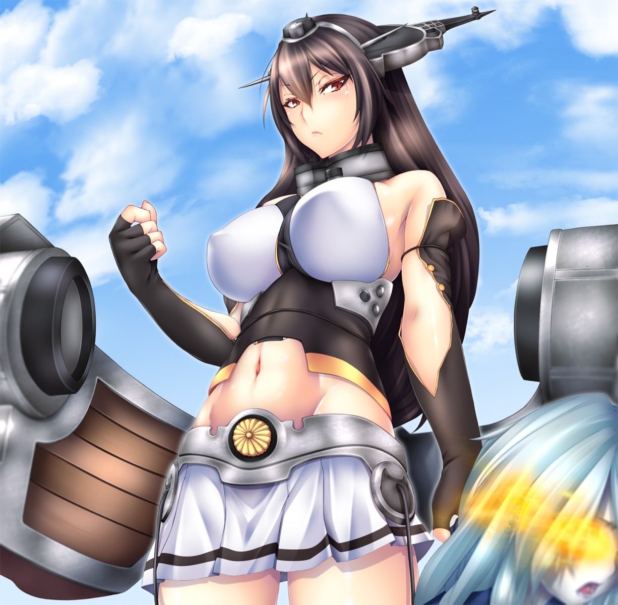 erect_nipples kantai_collection nagato_(kancolle) yui.h