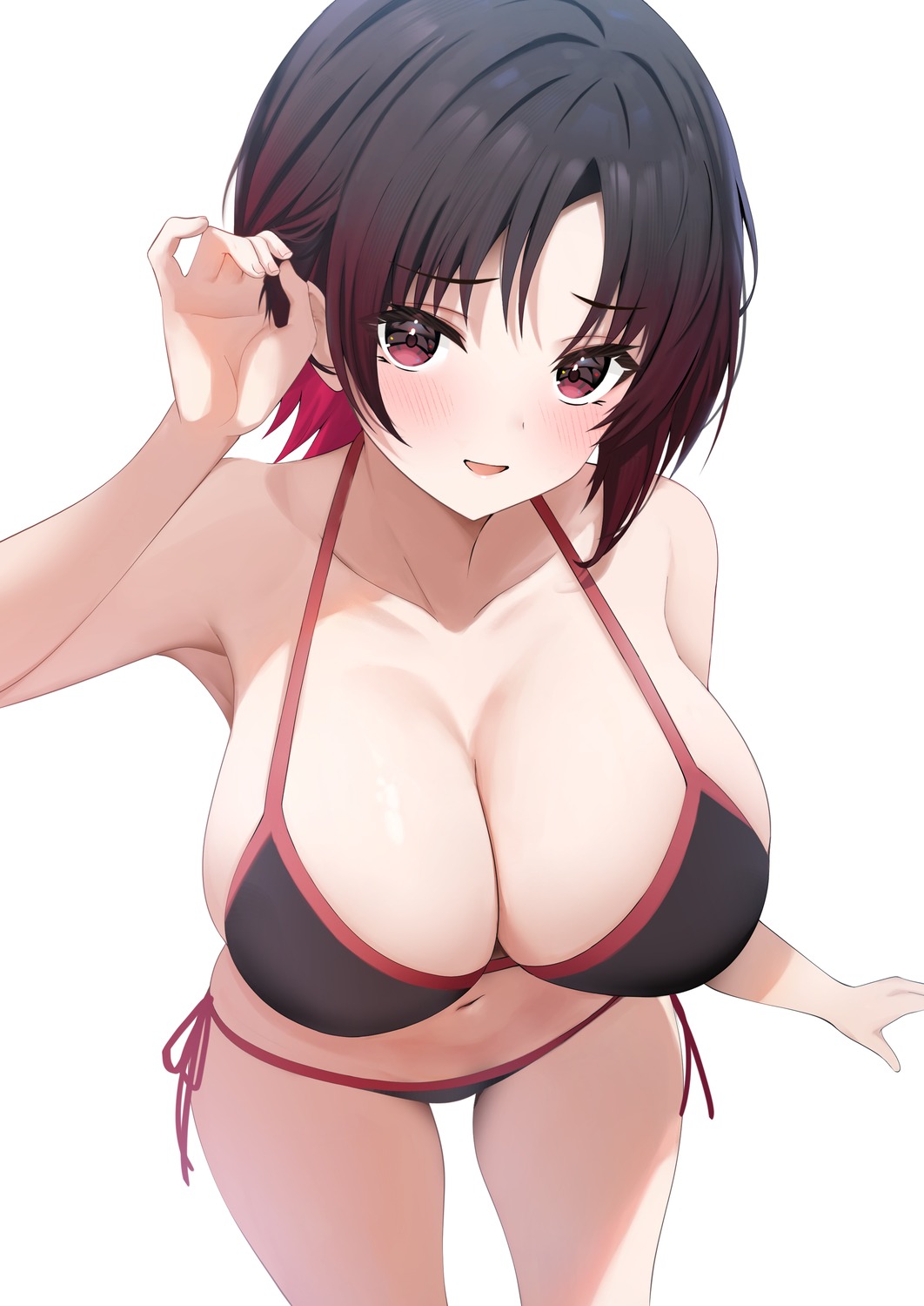 bikini iris_black_games kisaragi_ren rei_(ilust9999) swimsuits vspo!