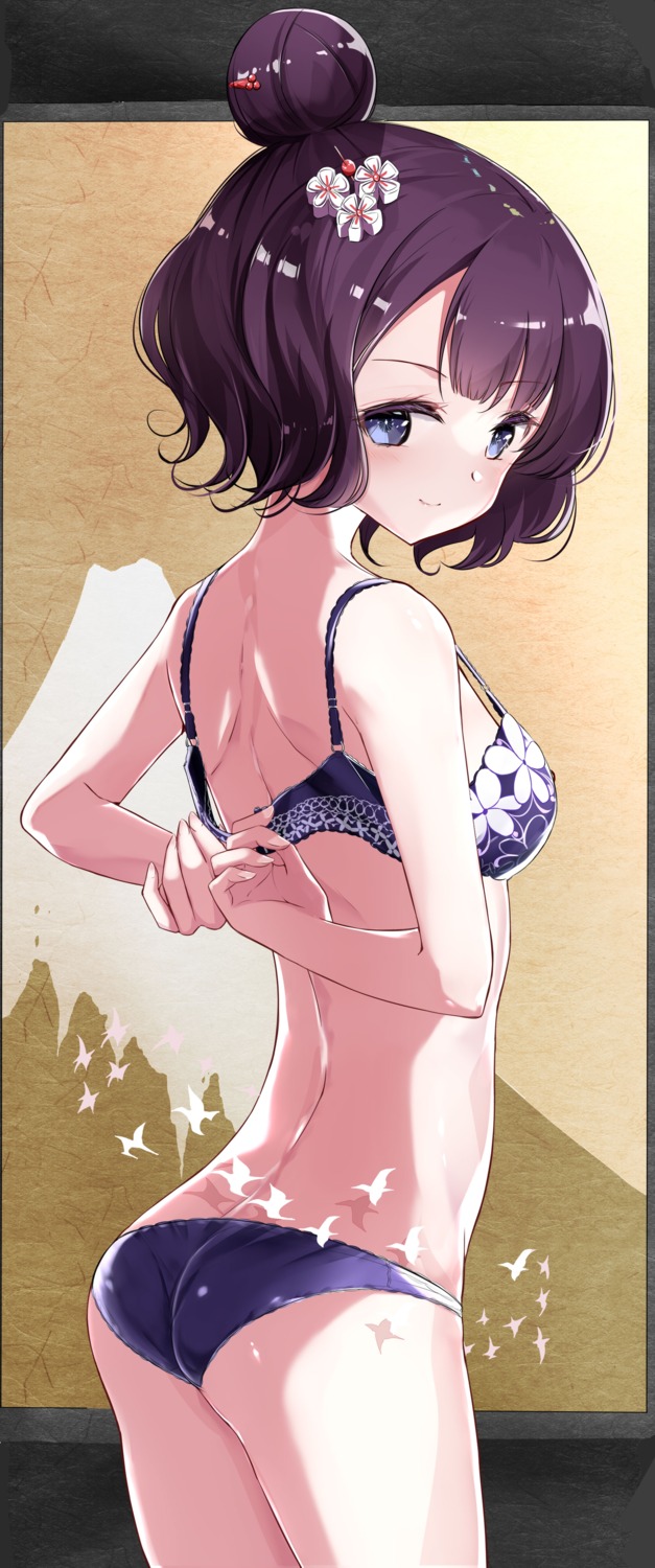 ass bra fate/grand_order hamaken katsushika_hokusai_(fate) pantsu undressing