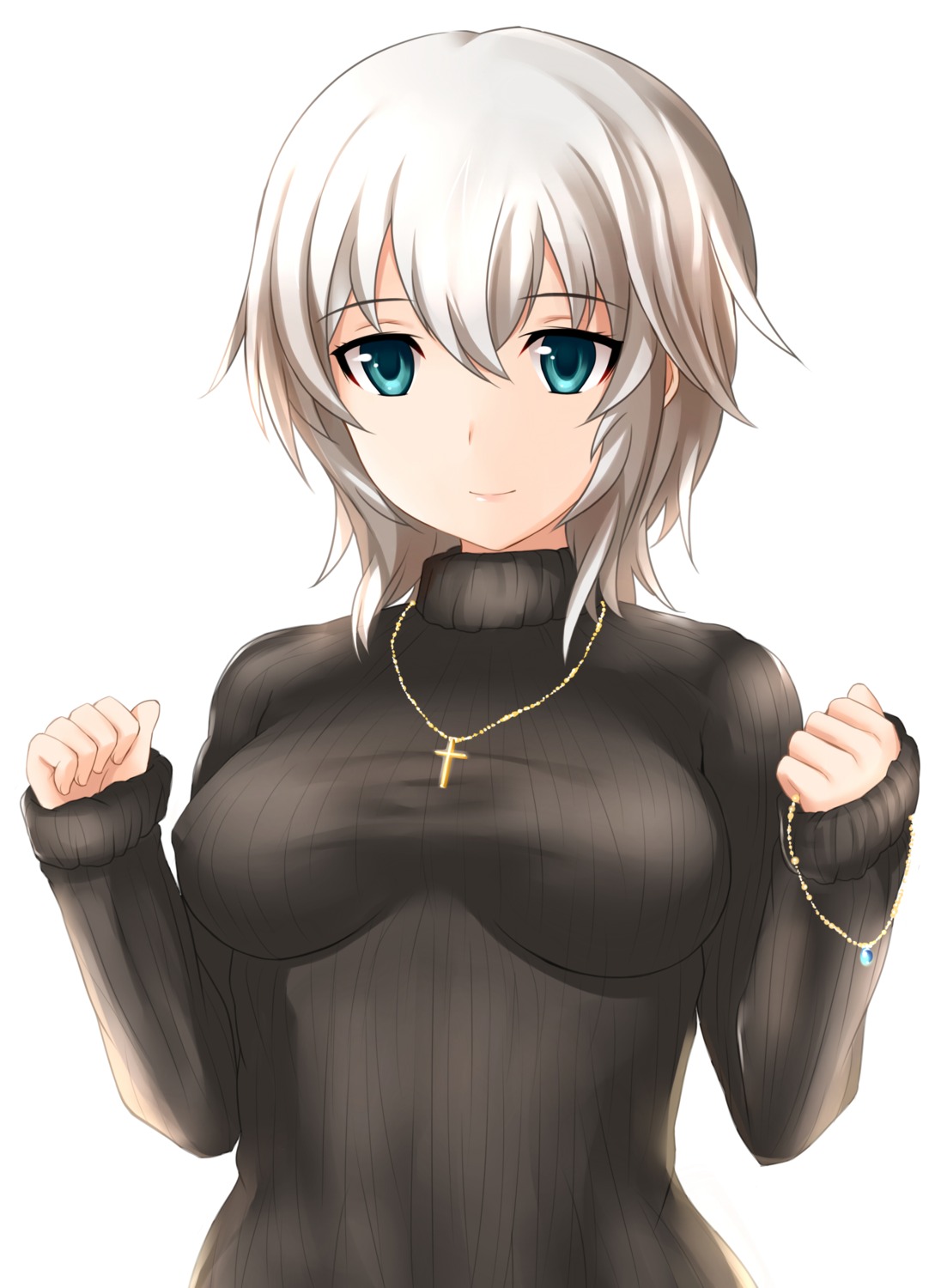 anastasia_(idolm@ster) erect_nipples no_bra sweater the_idolm@ster the_idolm@ster_cinderella_girls yoshimo