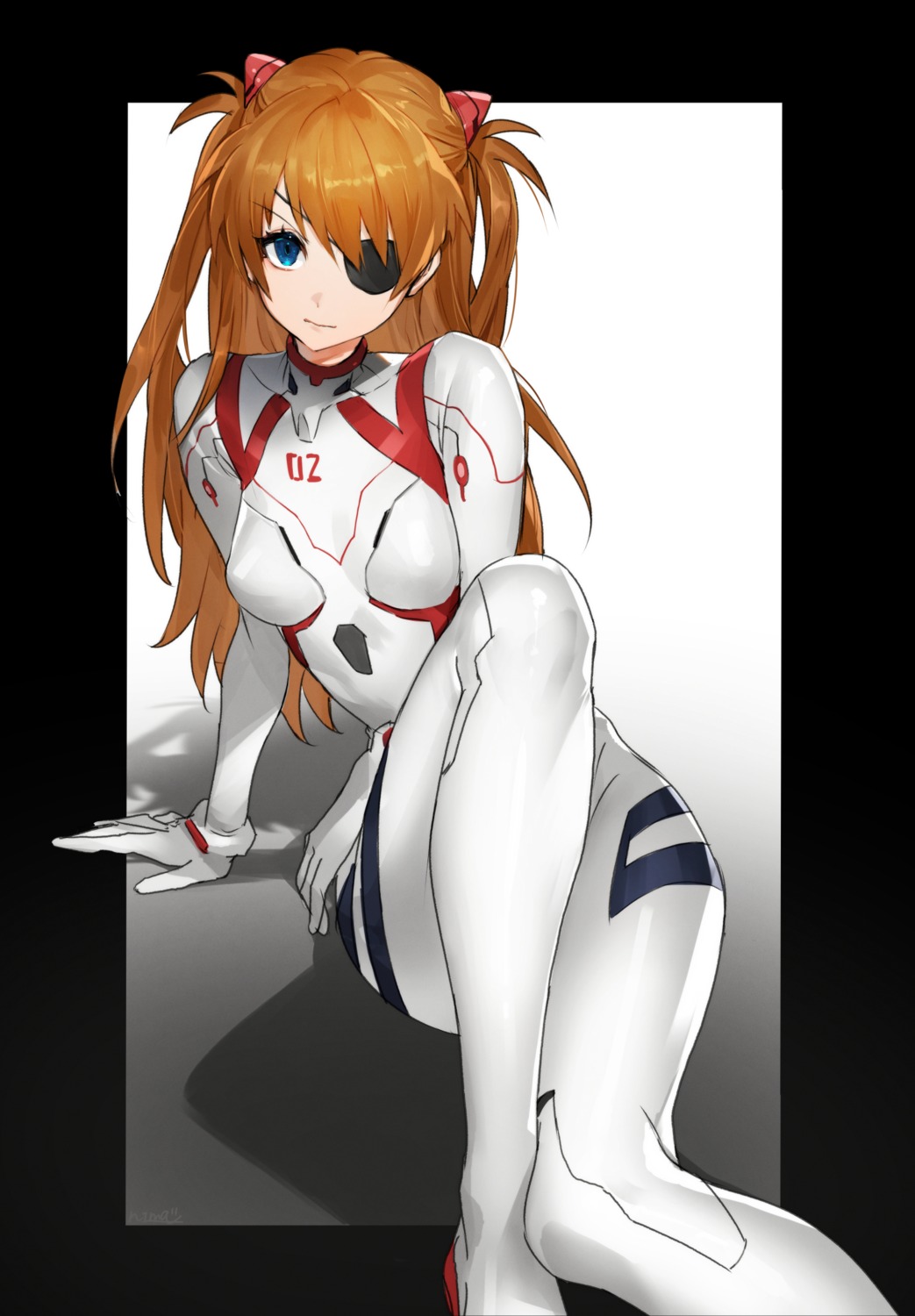 bodysuit eyepatch neon_genesis_evangelion nima souryuu_asuka_langley