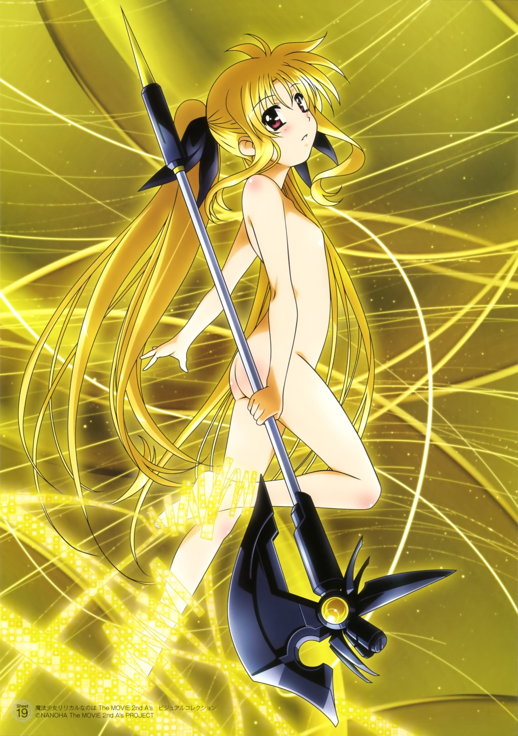 fate_testarossa loli mahou_shoujo_lyrical_nanoha naked weapon