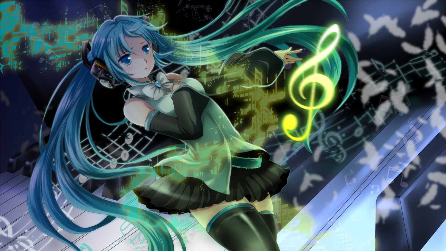 hatsune_miku mariwai thighhighs vocaloid