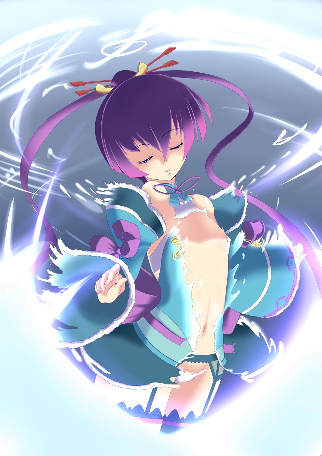 ar_tonelico finnel pantsu thighhighs tonpara torn_clothes