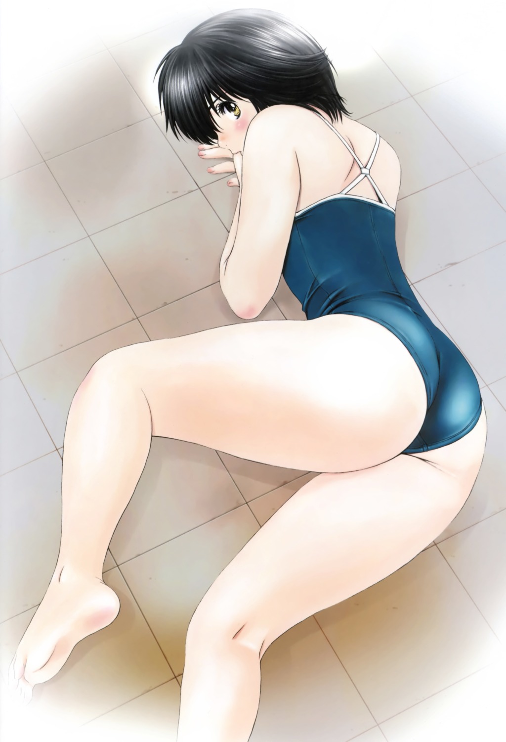 kobayashi_hiyoko okusama_wa_joshi_kosei onohara_asami scanning_resolution swimsuits