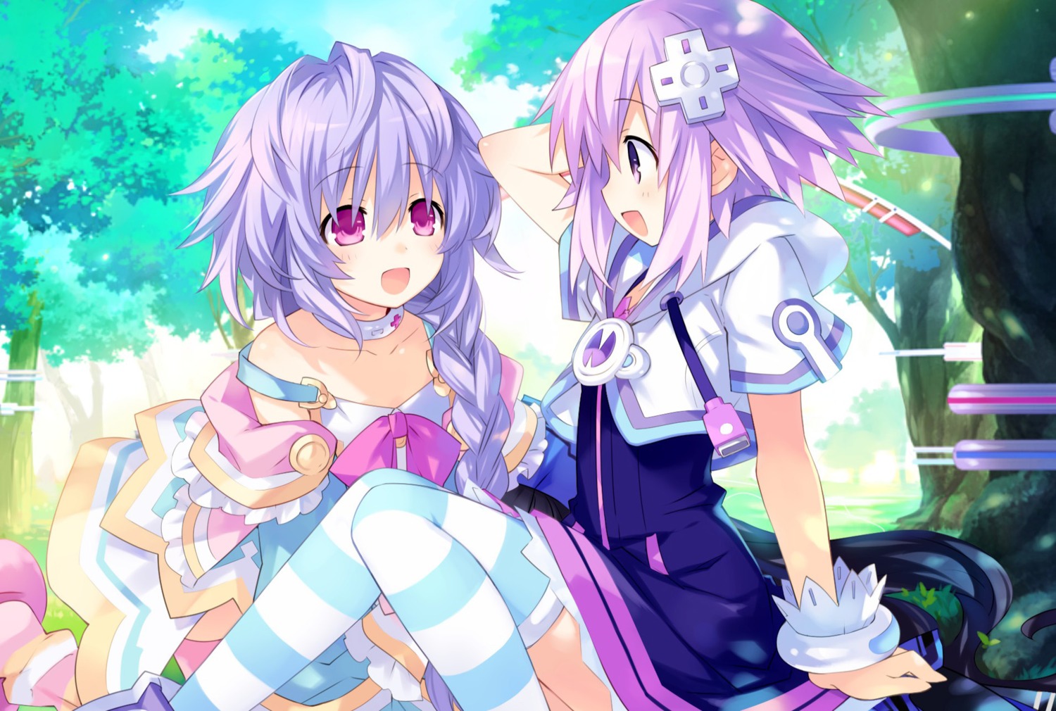 choujigen_game_neptune dress neptune noire pururut thighhighs tsunako