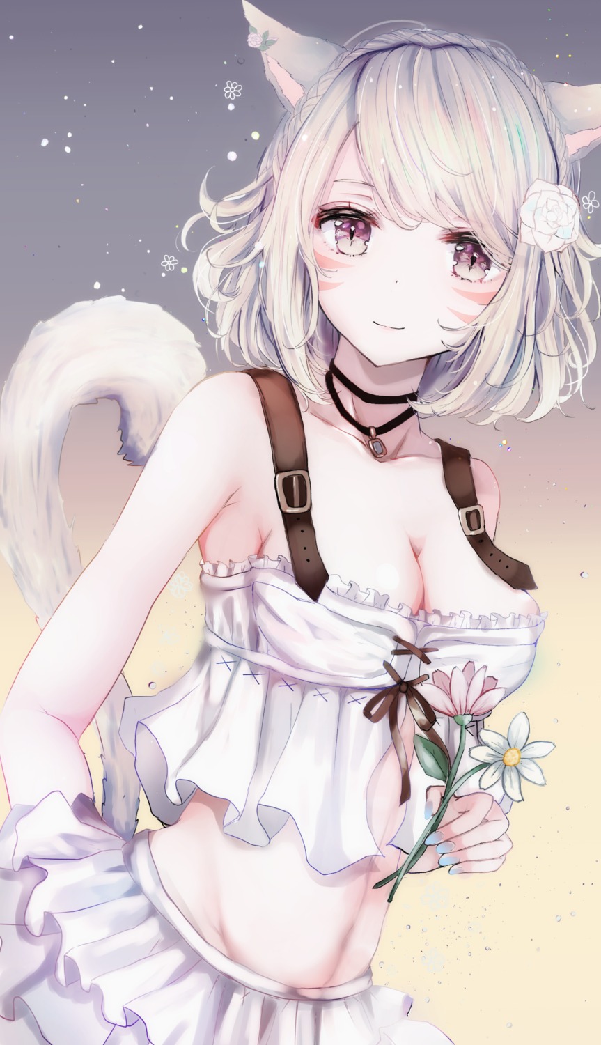 animal_ears final_fantasy final_fantasy_xiv miqo'te sakura_mochiko tail