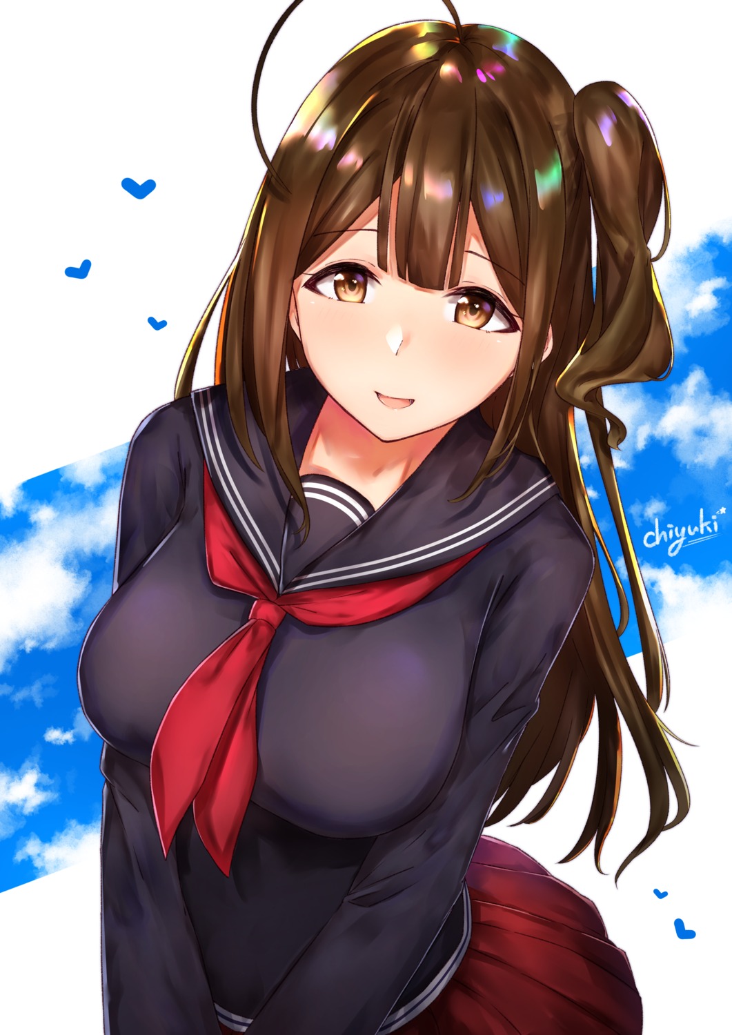 kuwayama_chiyuki seifuku takani the_idolm@ster the_idolm@ster_shiny_colors