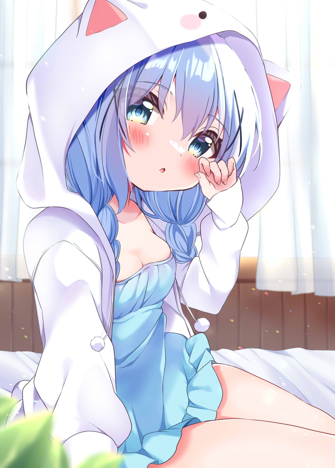 animal_ears gochuumon_wa_usagi_desu_ka? kafuu_chino kiyo_(yamazoe1122) pajama