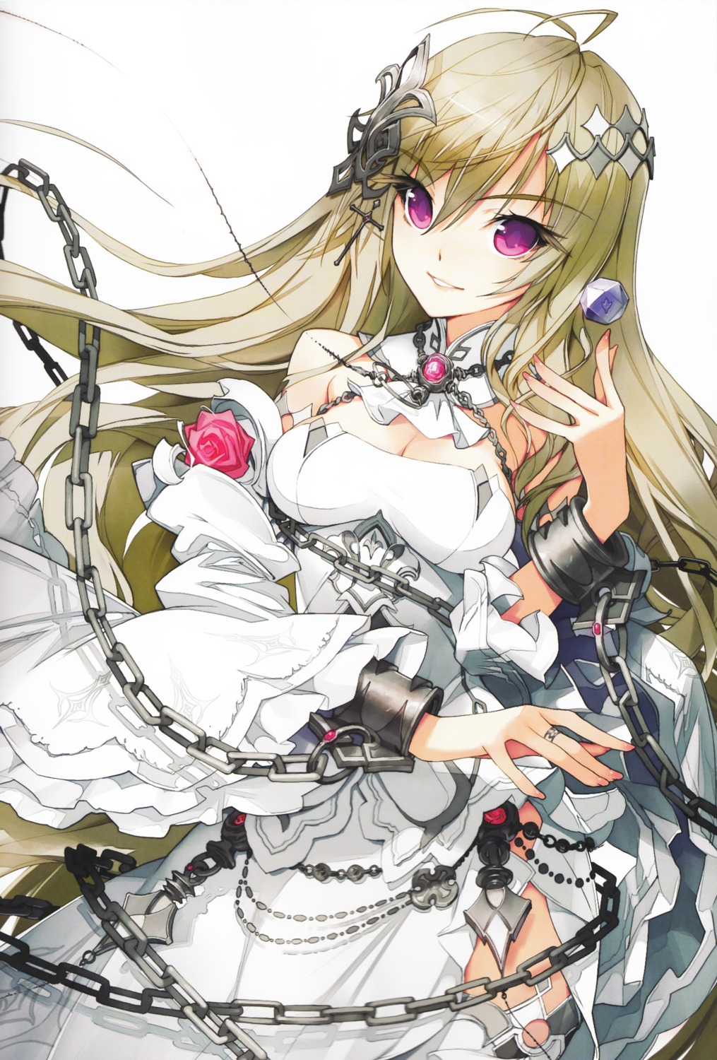 cleavage dress duplicate jpeg_artifacts kagiake_kirie_to_shigirumusu sanbasou