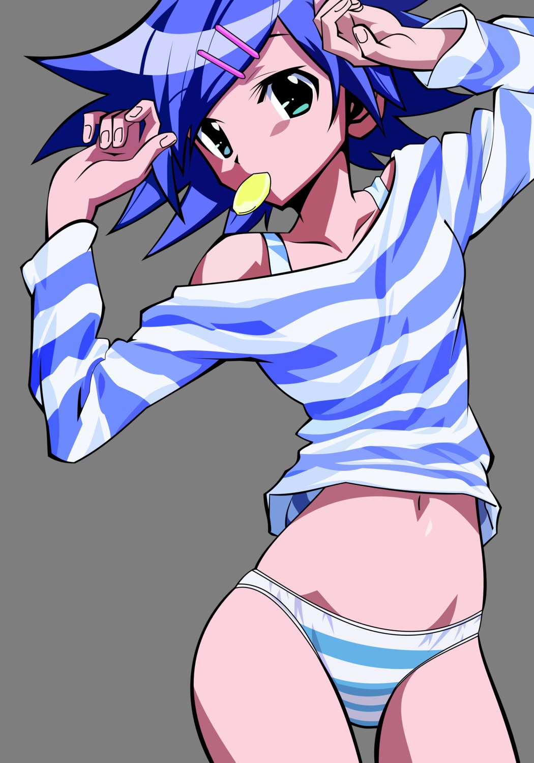 needless pantsu setsuna_(needless) shimapan transparent_png vector_trace