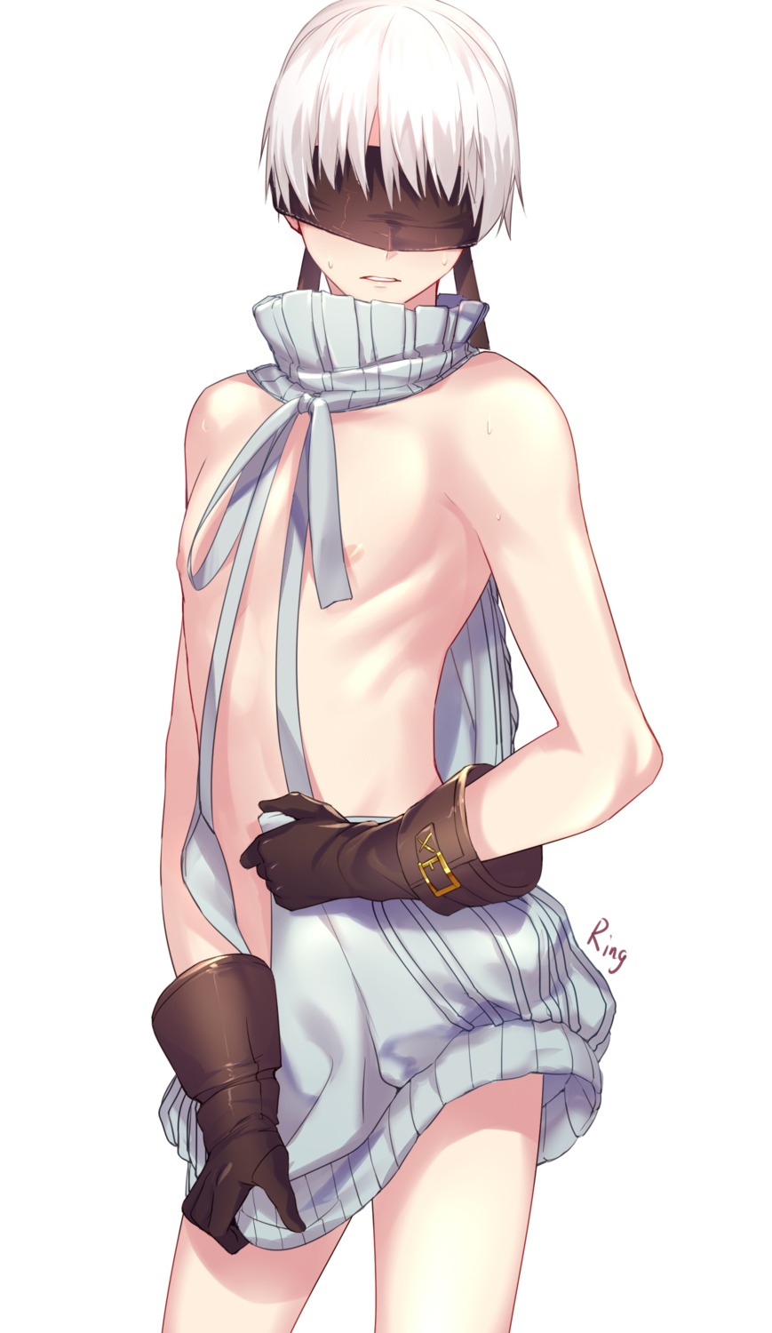 aki663 male nier nier_automata sweater yorha_no.9_type_s