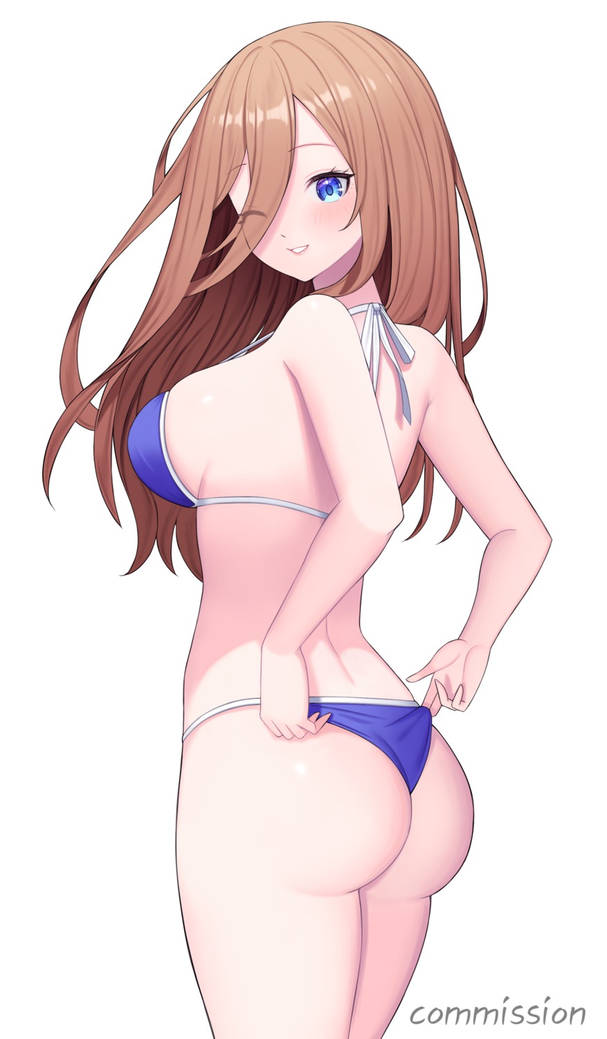 5-toubun_no_hanayome ass bikini nakano_miku swimsuits thong yuri_(chocho_q)