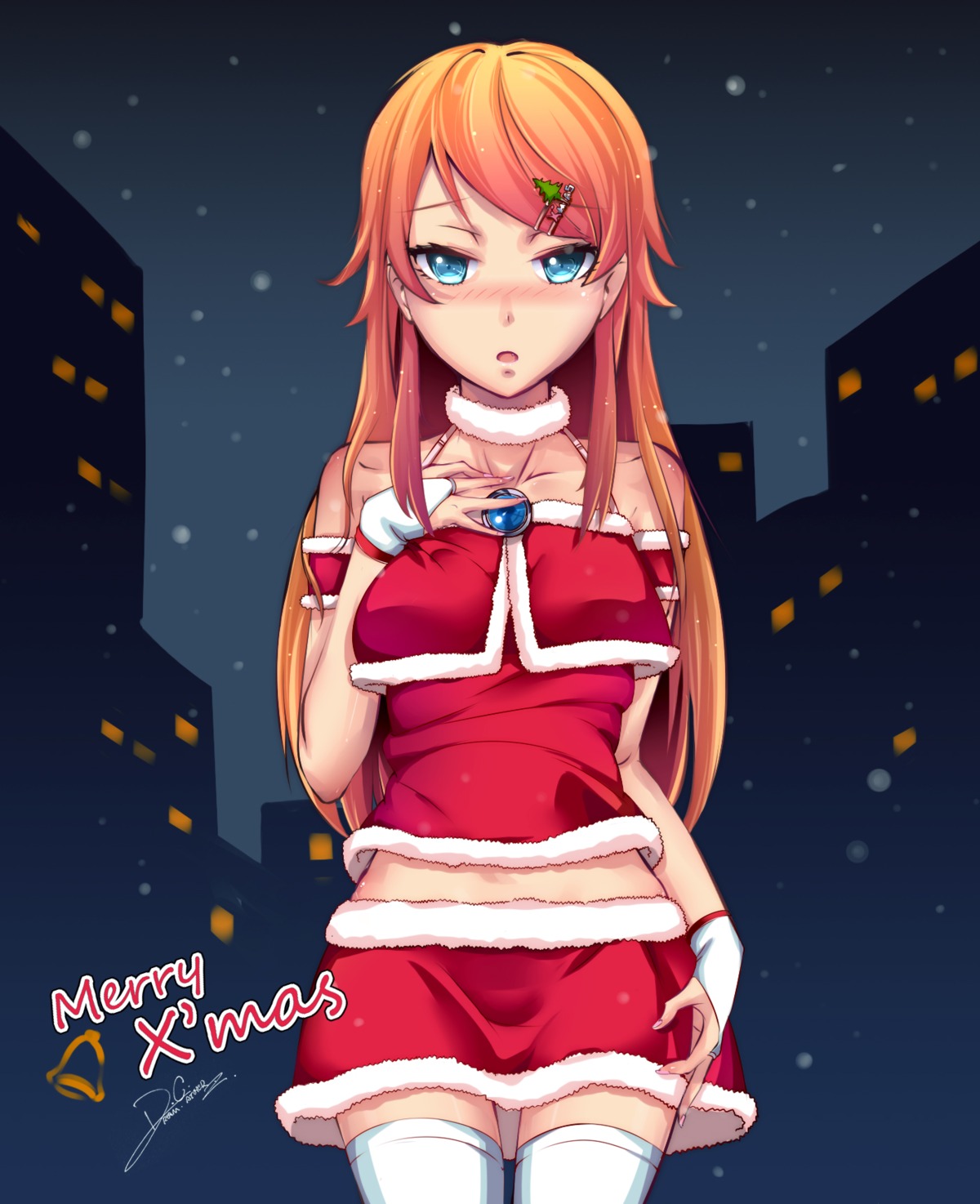 christmas dreamcatcher kousaka_kirino ore_no_imouto_ga_konnani_kawaii_wake_ga_nai thighhighs