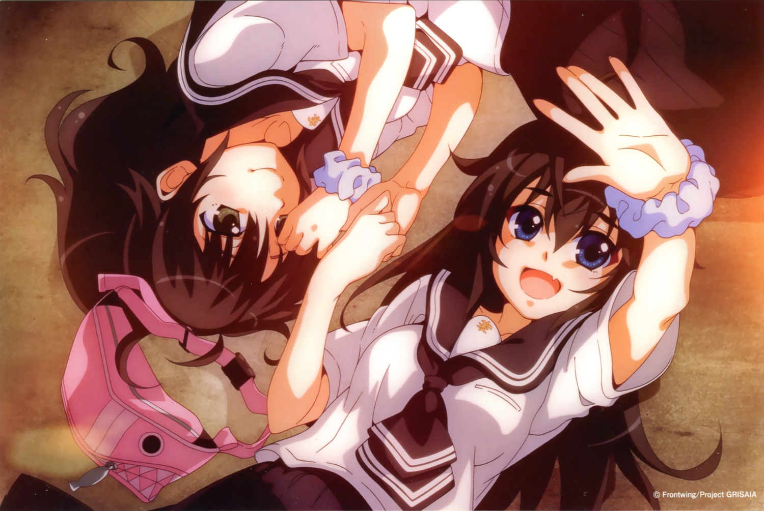 endcard grisaia grisaia_no_kajitsu kawakami_shuuichi matsushima_michiru seifuku