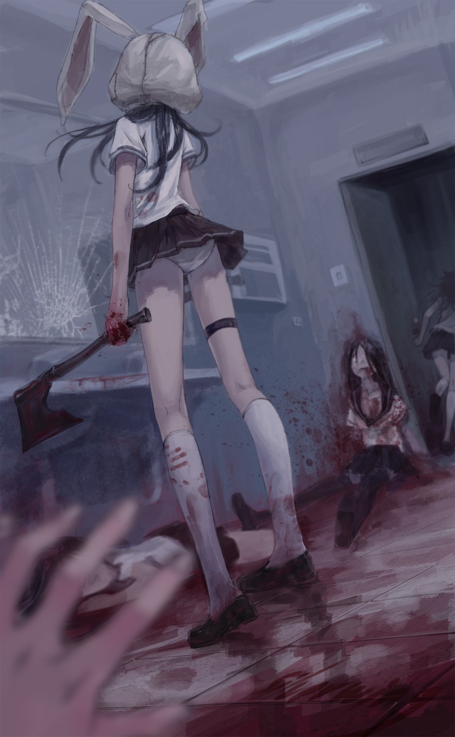 blood guro seifuku silverwing thighhighs