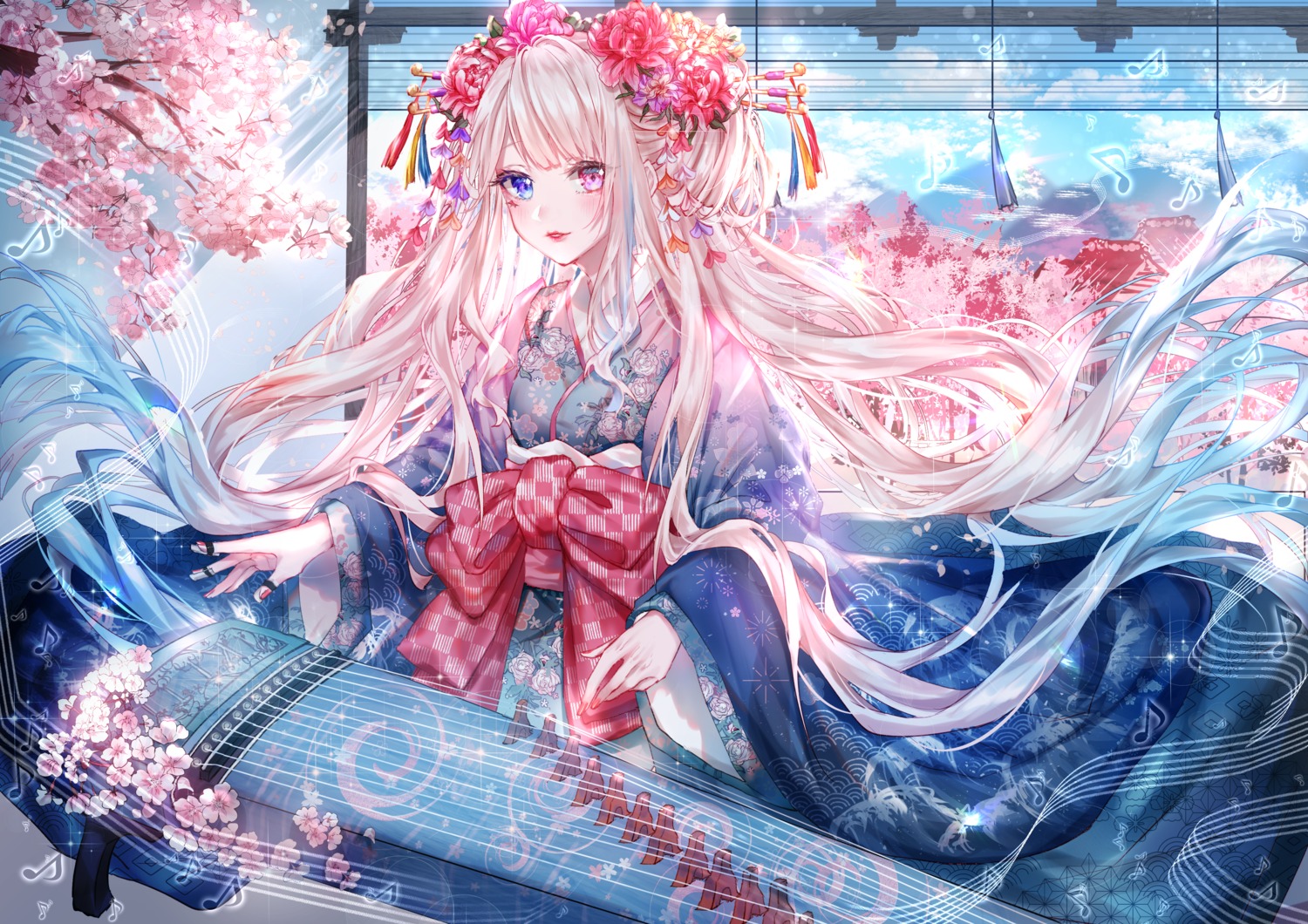 heterochromia japanese_clothes kity1211_tetsu