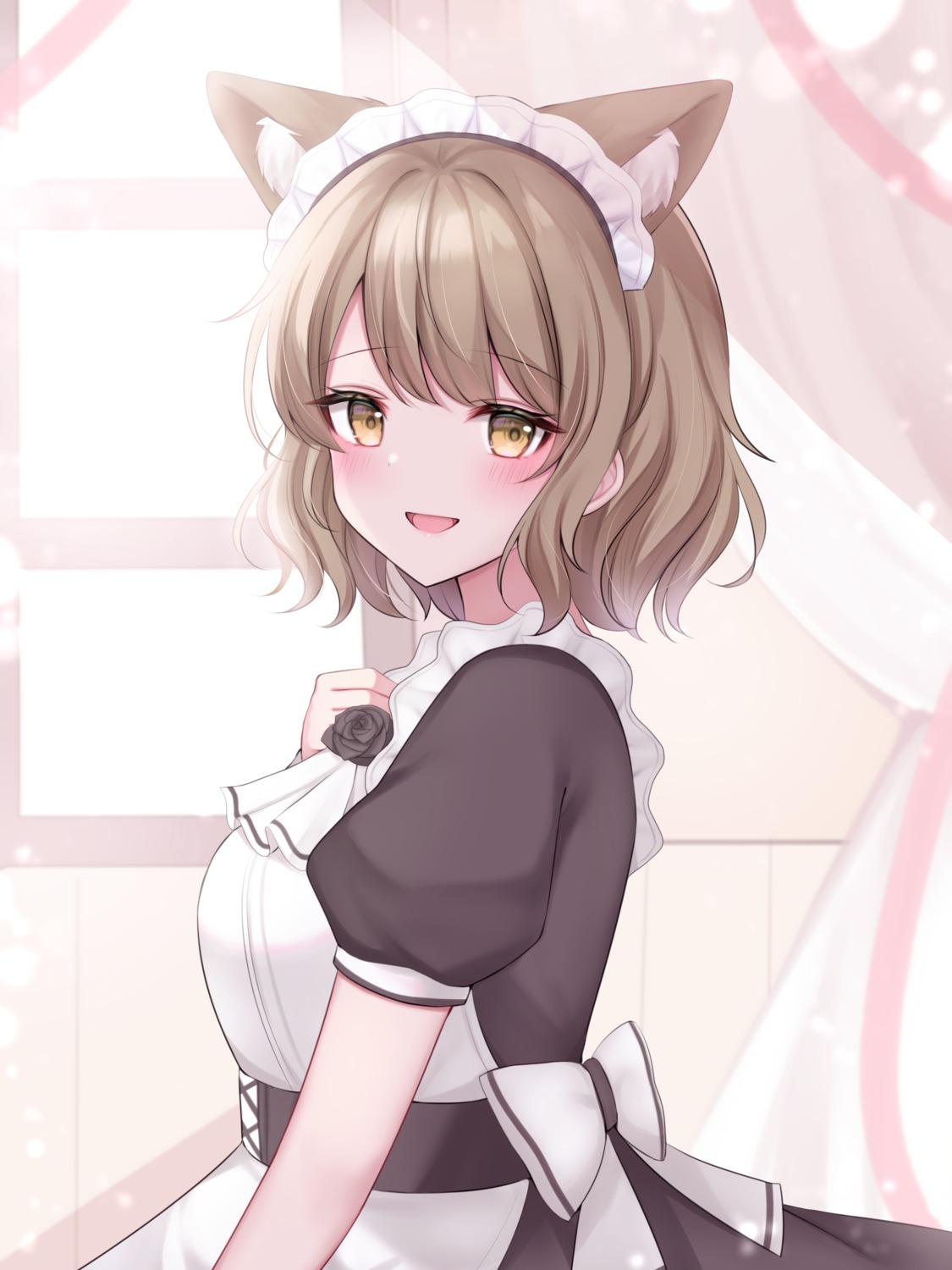 animal_ears komari_mhy maid nekomimi