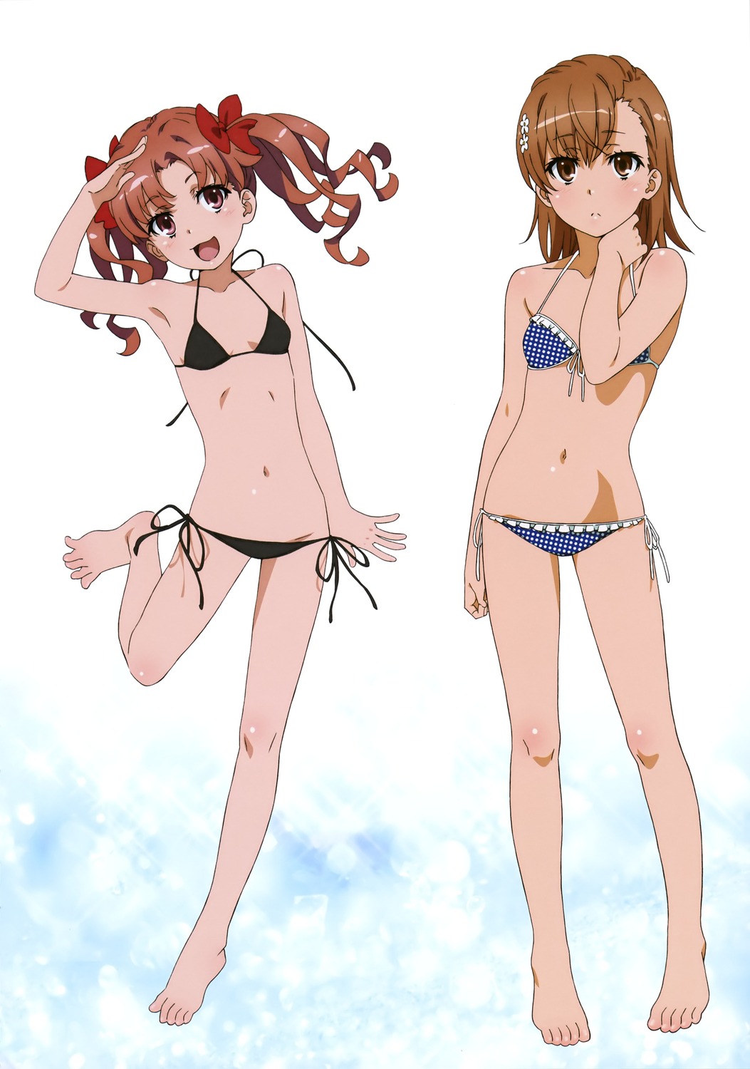 bikini hiyamizu_yukie loli misaka_mikoto shirai_kuroko swimsuits to_aru_kagaku_no_railgun to_aru_majutsu_no_index